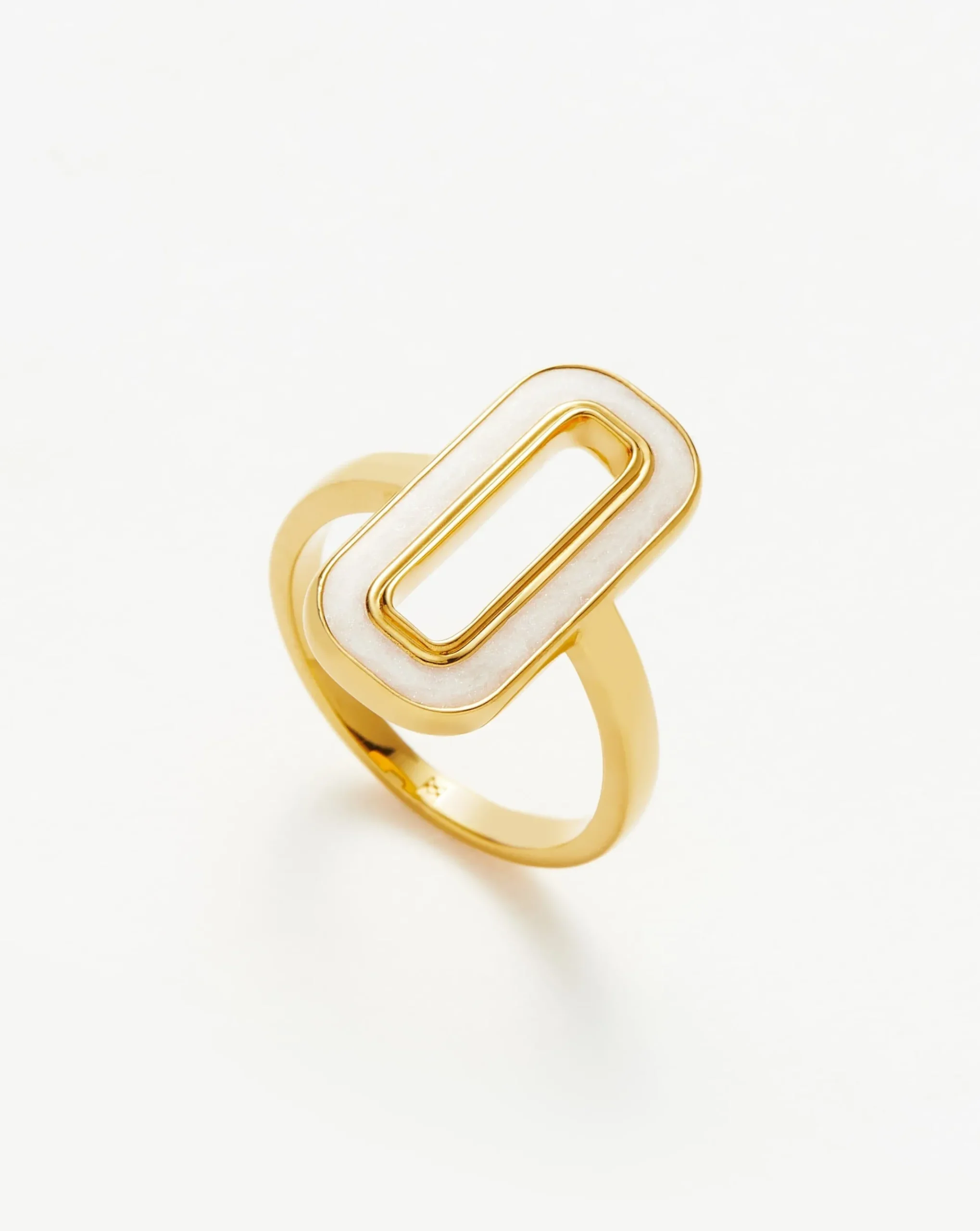 Enamel Haze Ovate Ring
