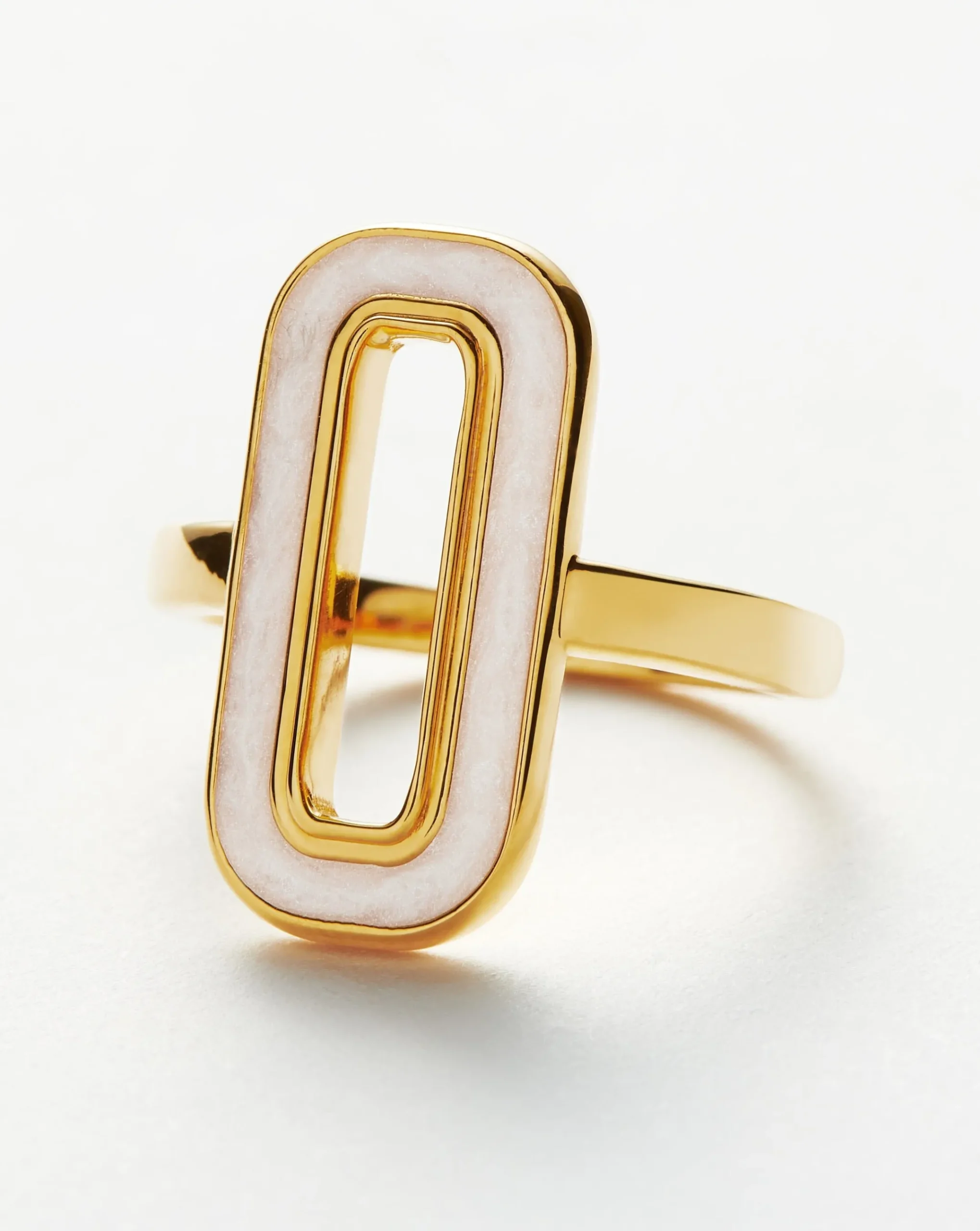 Enamel Haze Ovate Ring