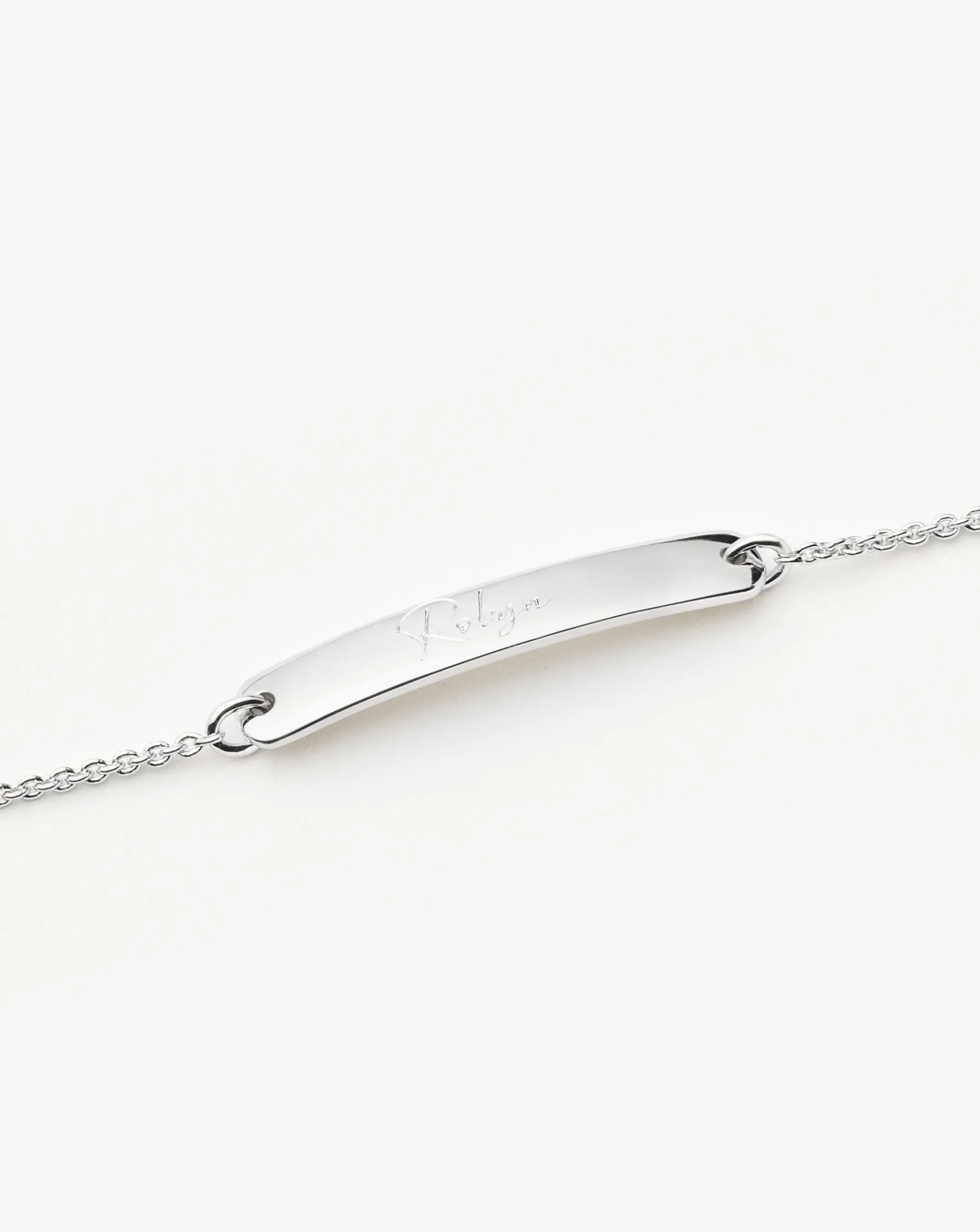 Engravable Bar Chain Bracelet