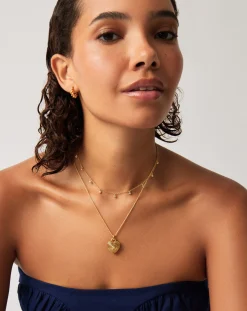 Engravable Heart Ridge Locket Pendant Necklace