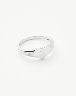 Engravable Heart Signet Ring