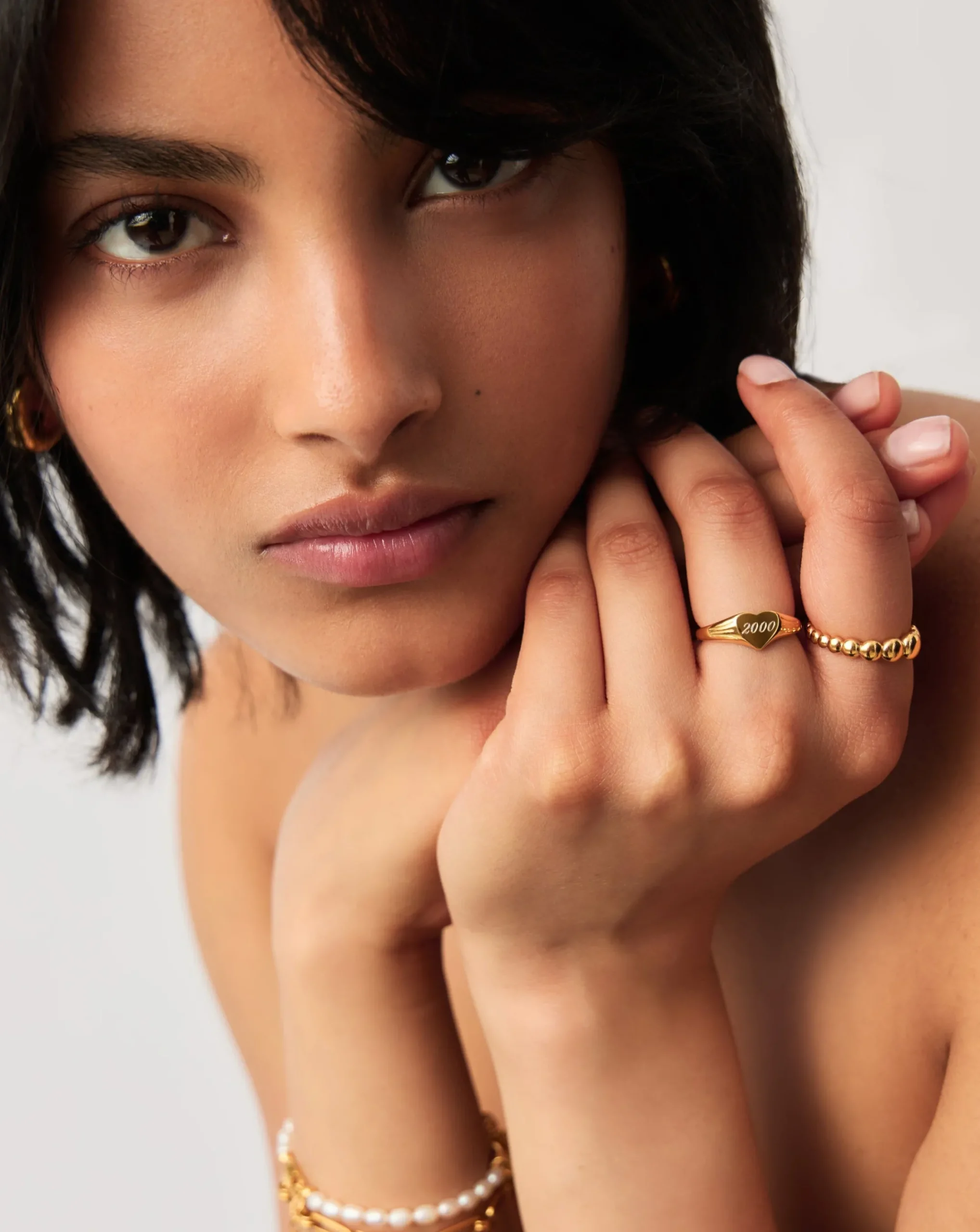 Engravable Heart Signet Ring