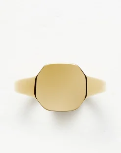 Engravable Octa Signet Ring