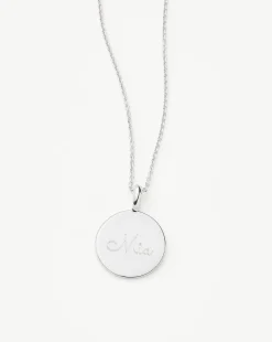 Engravable Round Necklace
