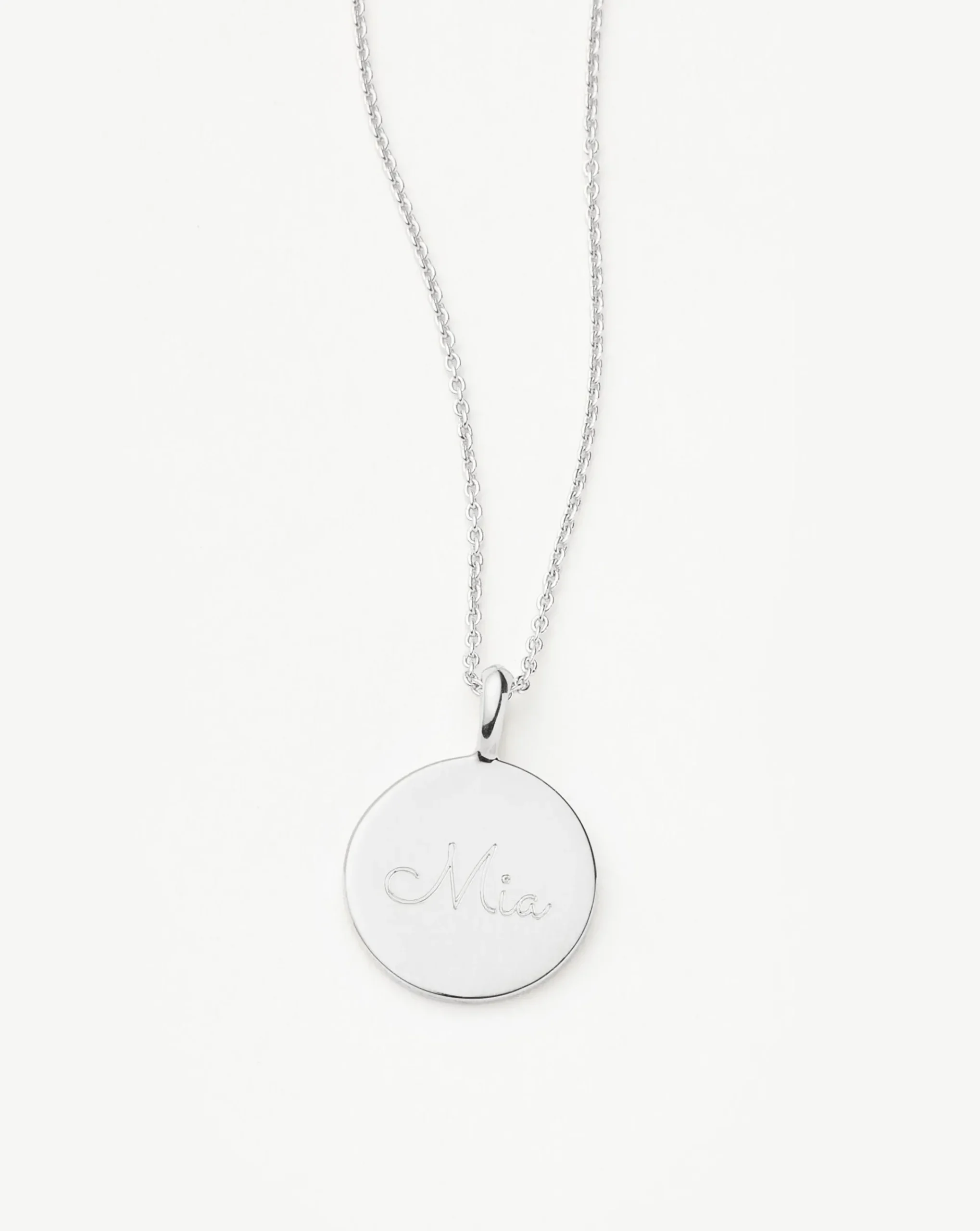Engravable Round Necklace