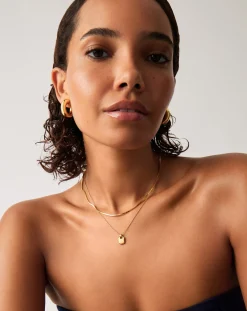 Engravable Small Tag Pendant Necklace