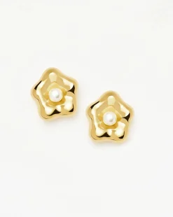 Eny Puffy Daisy Oversized Stud Earrings