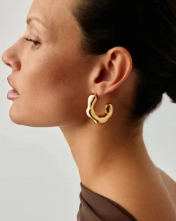 Eny Puffy Large Hoop Earrings
