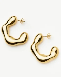 Eny Puffy Large Hoop Earrings