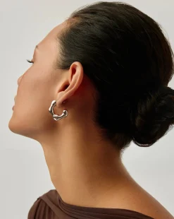 Eny Puffy Medium Hoop Earrings
