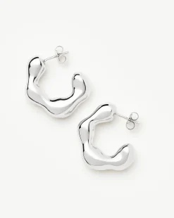 Eny Puffy Medium Hoop Earrings