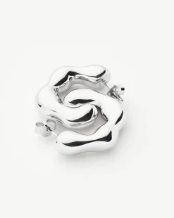 Eny Puffy Medium Hoop Earrings