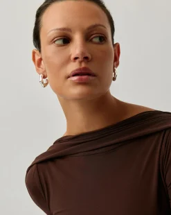 Eny Puffy Medium Hoop Earrings