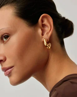 Eny Puffy Medium Hoop Earrings