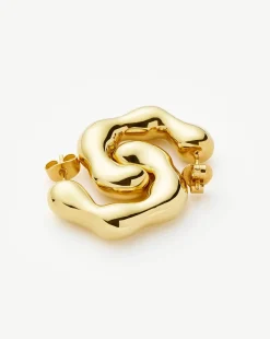 Eny Puffy Medium Hoop Earrings