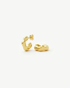 Eny Puffy Small Hoop Earrings