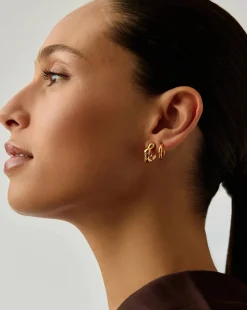 Eny Puffy Small Hoop Earrings