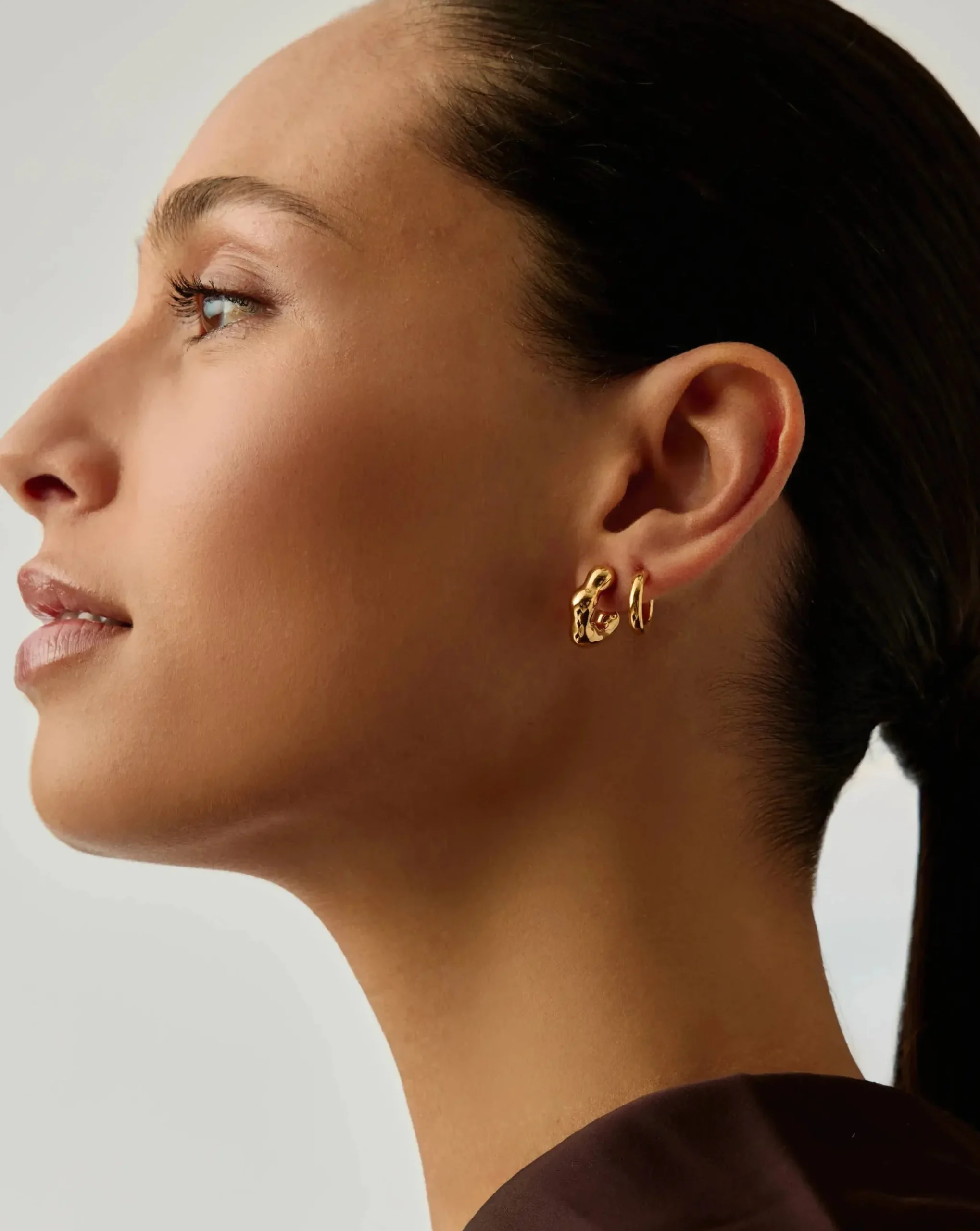 Eny Puffy Small Hoop Earrings