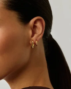 Eny Puffy Small Hoop Earrings