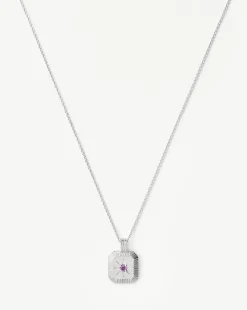 February Birthstone Pendant Necklace