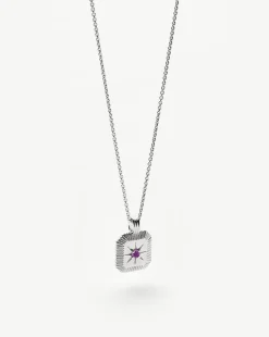 February Birthstone Pendant Necklace
