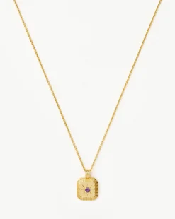February Birthstone Pendant Necklace