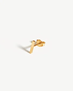 Fine Bar Single Stud Earring