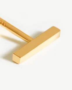 Fine Bar Single Stud Earring