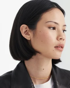 Fine Bar Stud Earrings