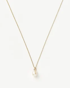 Fine Baroque Pearl Organic Pendant Necklace