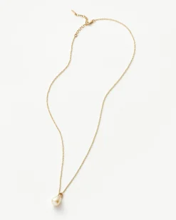 Fine Baroque Pearl Organic Pendant Necklace