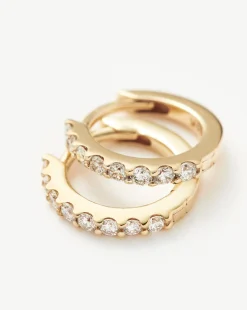 Fine Classic Diamond Huggies