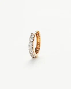 Fine Classic Diamond Single Huggie