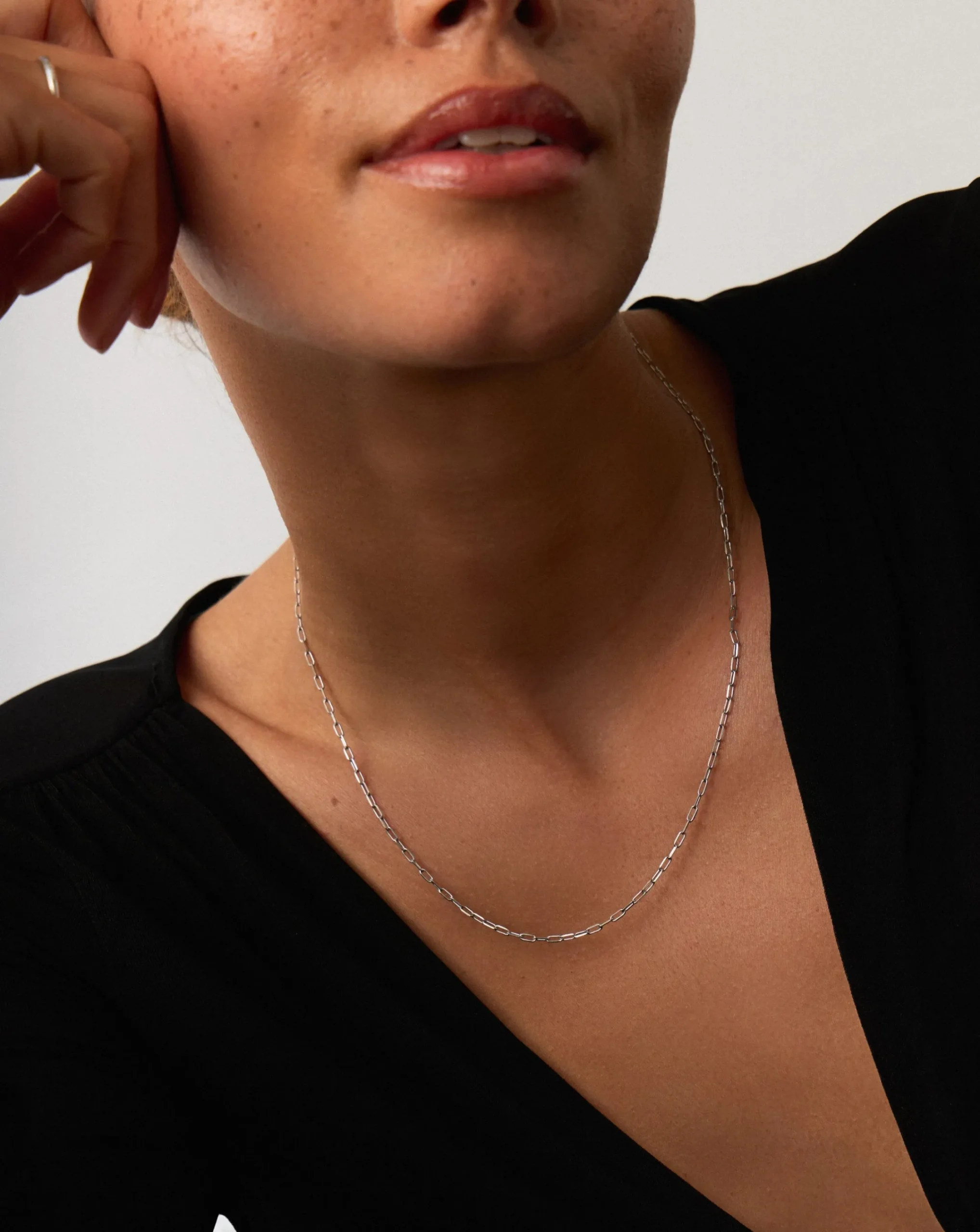 Fine Classic Paperclip Chain Necklace