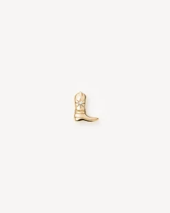 Fine Cowboy Boot Single Stud Earring