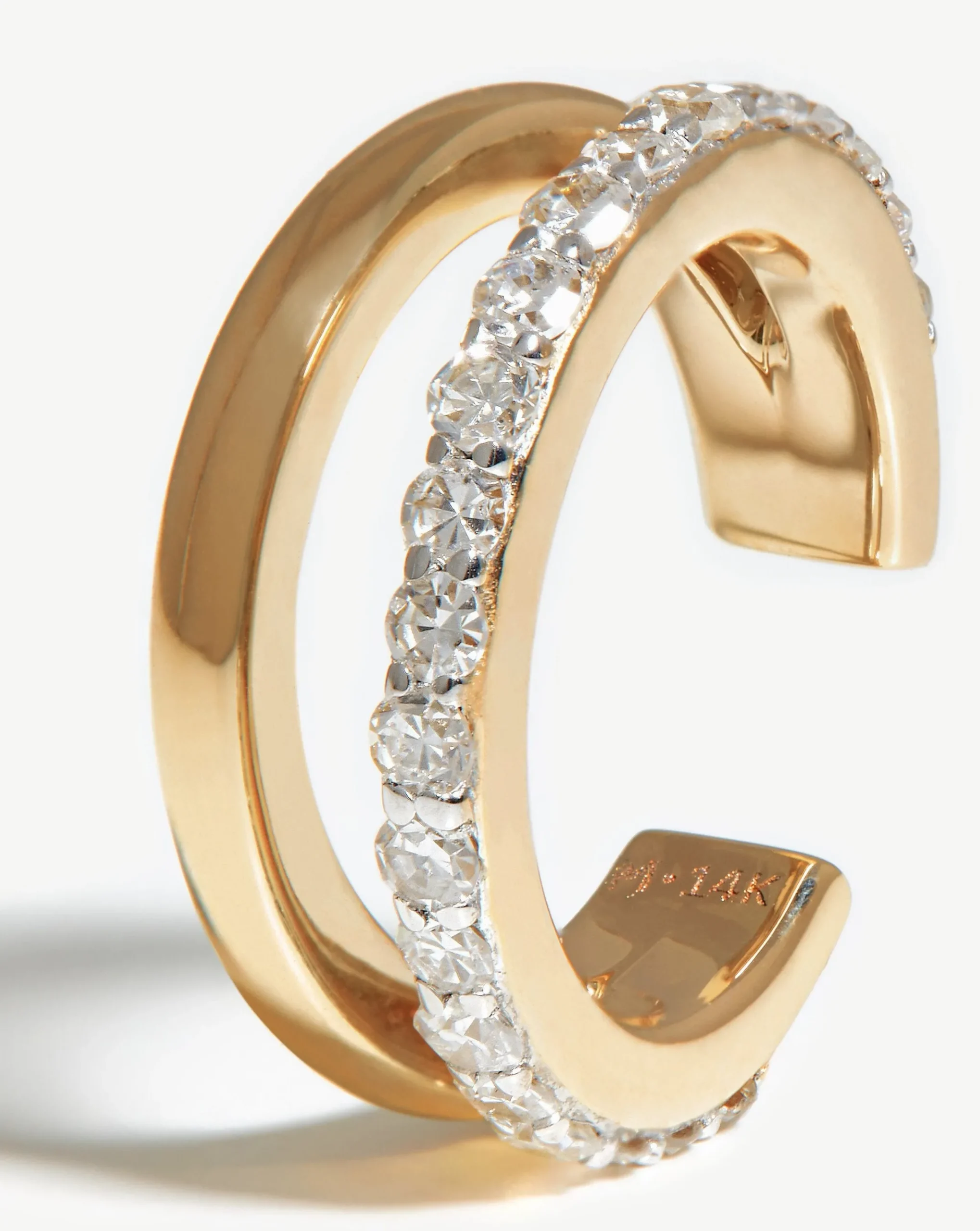 Fine Diamond Double Ear Cuff