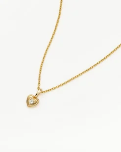Fine Diamond Heart Mini Pendant Necklace