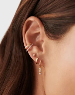 Fine Diamond Heart Stud Earrings