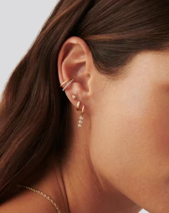 Fine Diamond Heart Stud Earrings