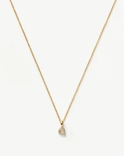 Fine Diamond Initial Mini Pendant Necklace - Q