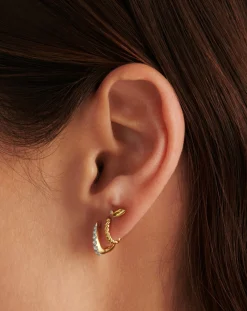 Fine Diamond Lips Single Stud Earring