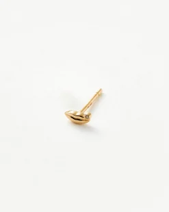 Fine Diamond Lips Single Stud Earring
