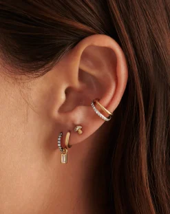 Fine Diamond Mushroom Single Stud Earring