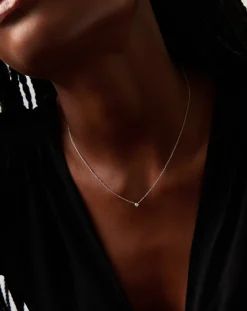 Fine Diamond Solitaire Pendant Necklace