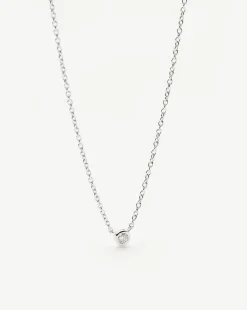 Fine Diamond Solitaire Pendant Necklace