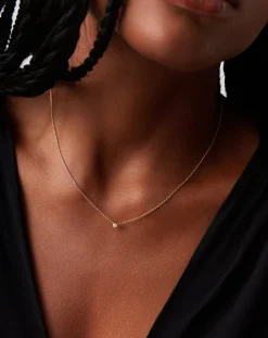 Fine Diamond Solitaire Pendant Necklace