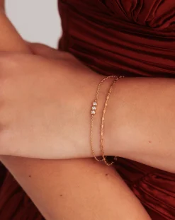 Fine Diamond Solitaire Trio Bracelet