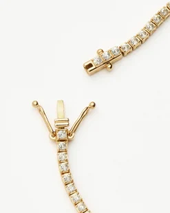 Fine Diamond Tennis Bracelet - Size S