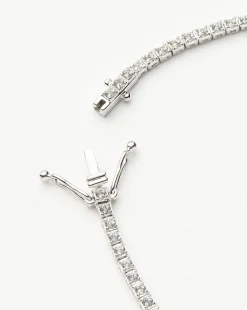 Fine Diamond Tennis Bracelet - Size S