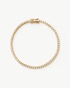 Fine Diamond Tennis Bracelet - Size M
